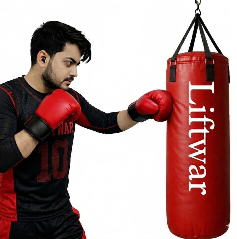 Unfilled punching bag 6 feet red Hanging Bag-image-18