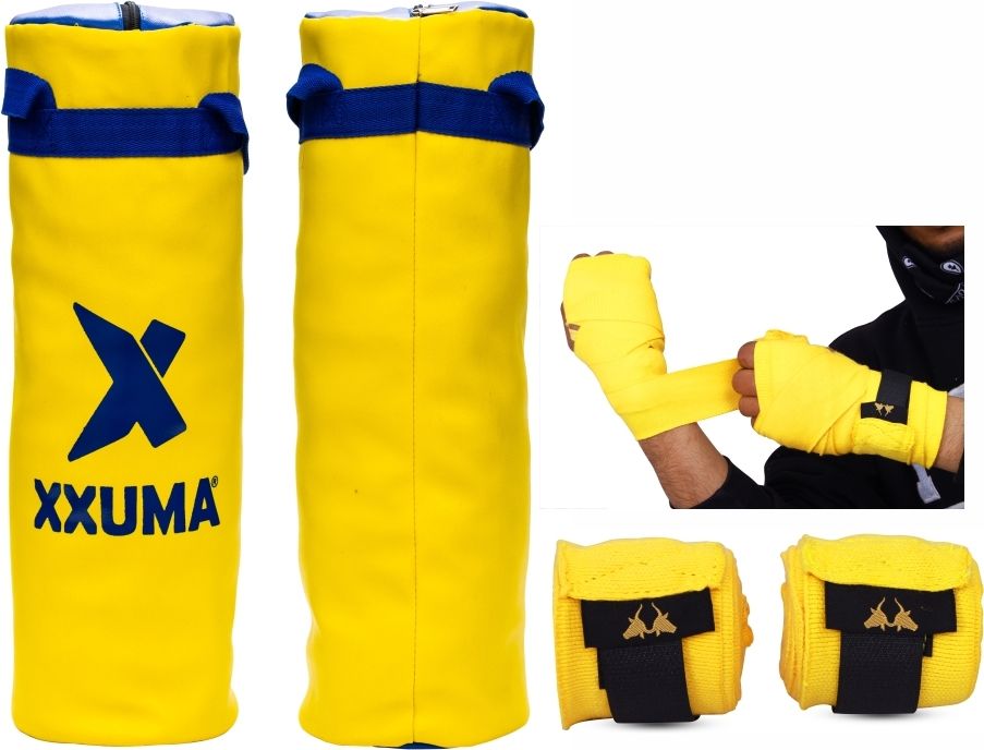 Kids Punching Bag with Hand Wraps Hanging Bag-image-12