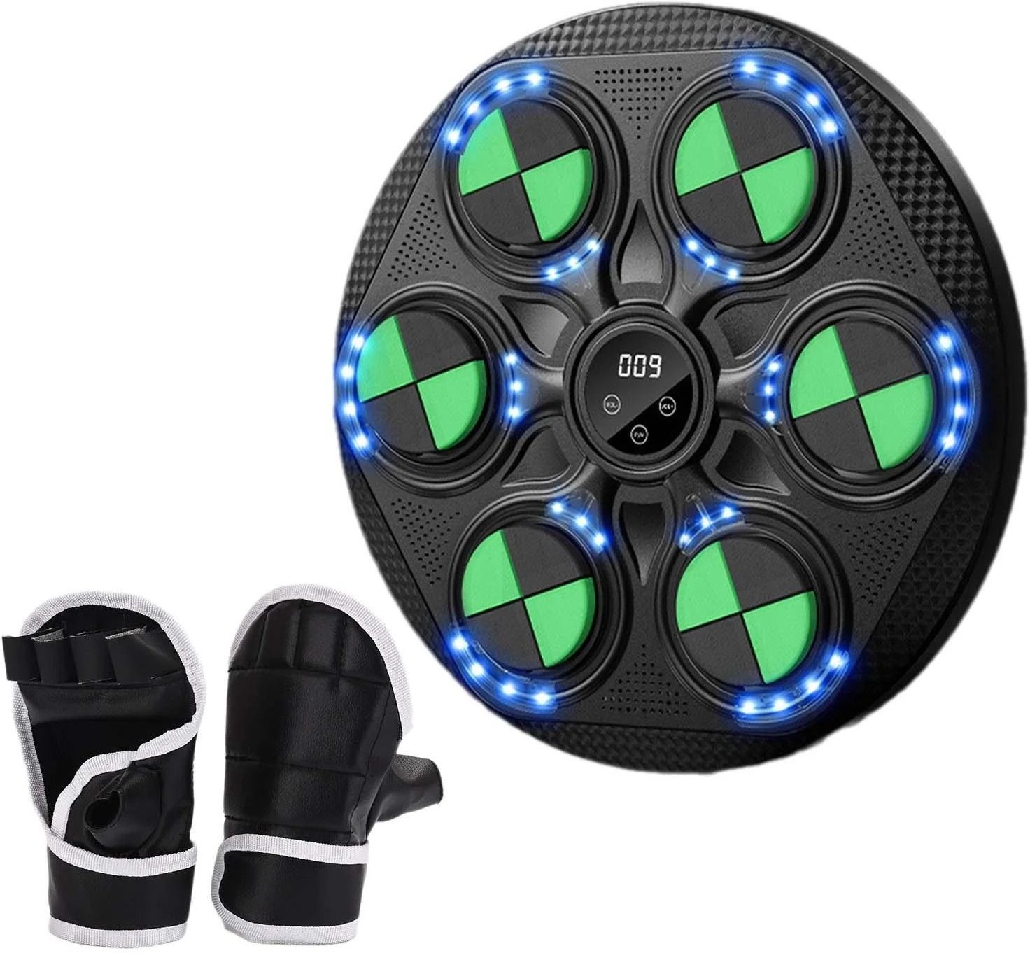 Smart Music Boxing Machine with Bluetooth & LED Rhythm Light – Green Hanging Bag-image-41