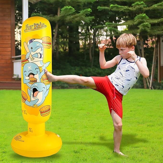 swabs Inflatable Punching Bag,Free-Standing Tumbler Fitness Stress Release forChildren Standing Bag-picture-37