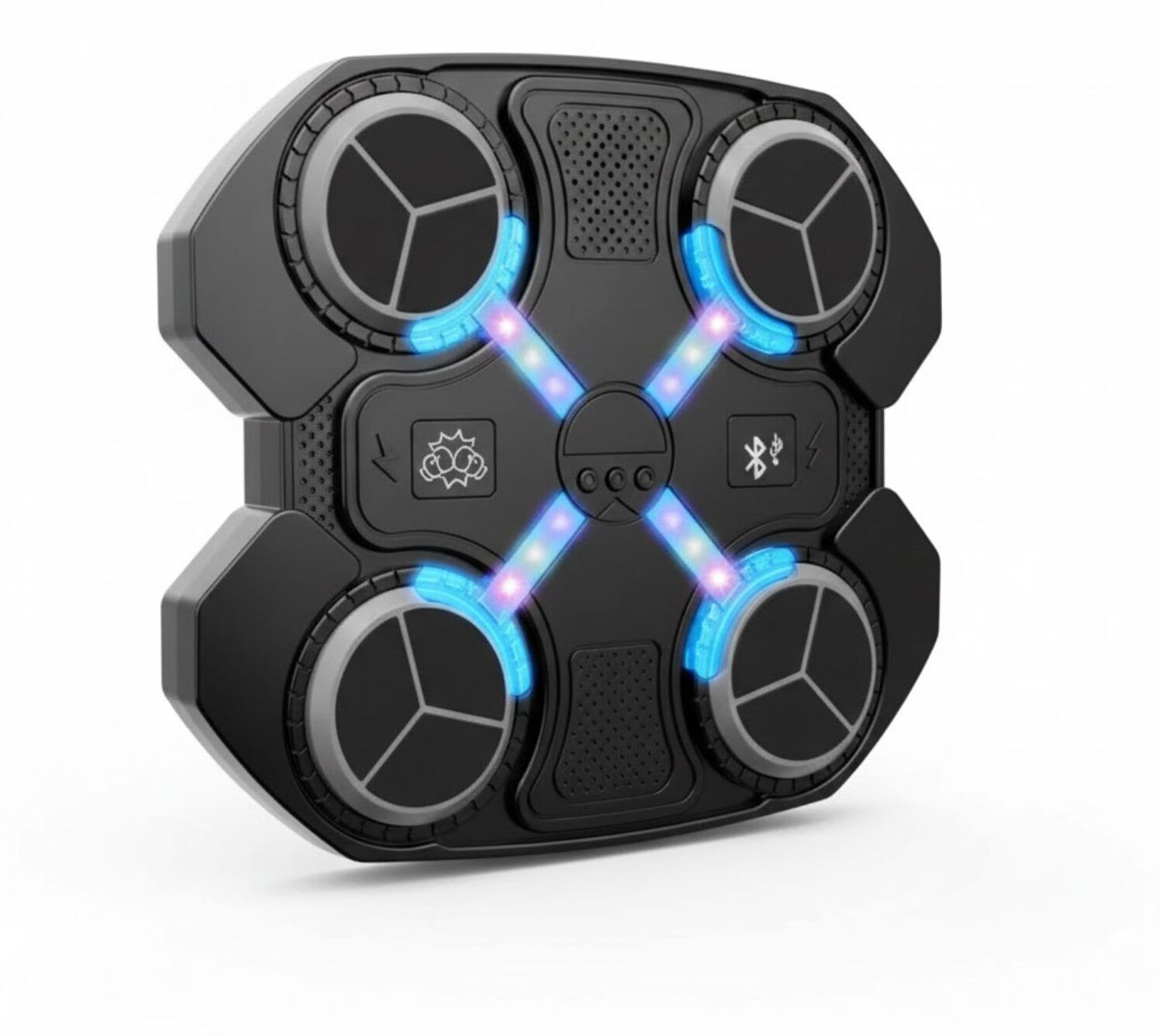 Music Boxing Machine with LED Lights – Electronic Wall Mounted Standing Bag-image-1