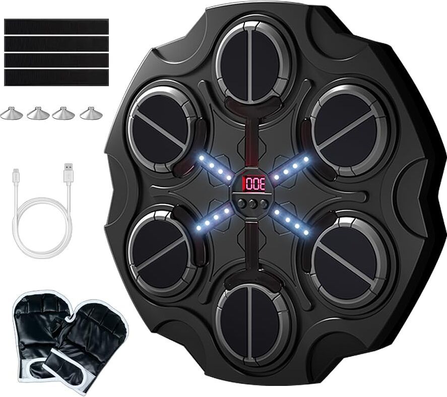 Smart Music Boxing Trainer with LED Display Hanging Bag-image-11