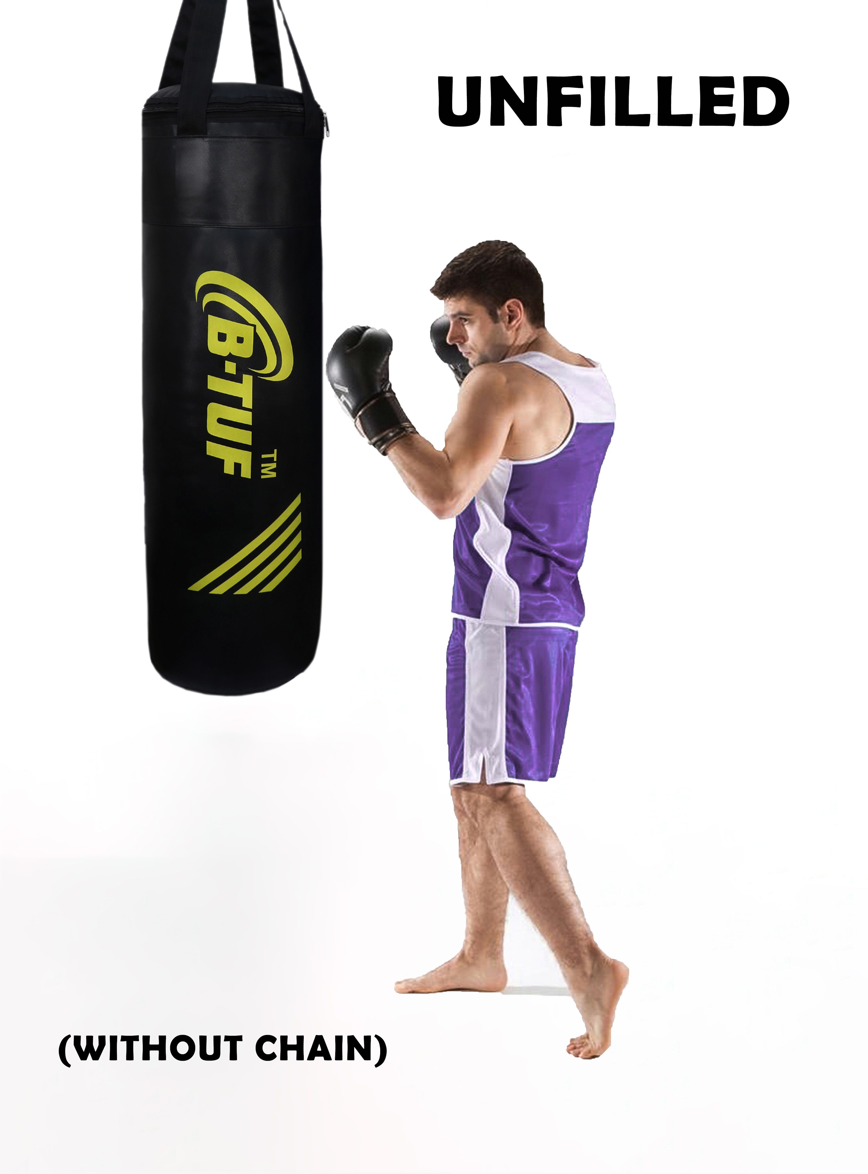 UNFILLED Heavy Duty Premium SRF Material For Punching Gym Training Kick Boxing Hanging Bag-image-21