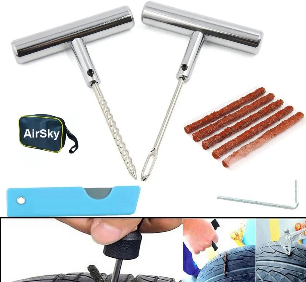 hallows 5 in 1 Universal Tubeless Tire Puncher_A1 Kit_Z19 Tubeless Tyre Puncture Repair Kit-picture-12