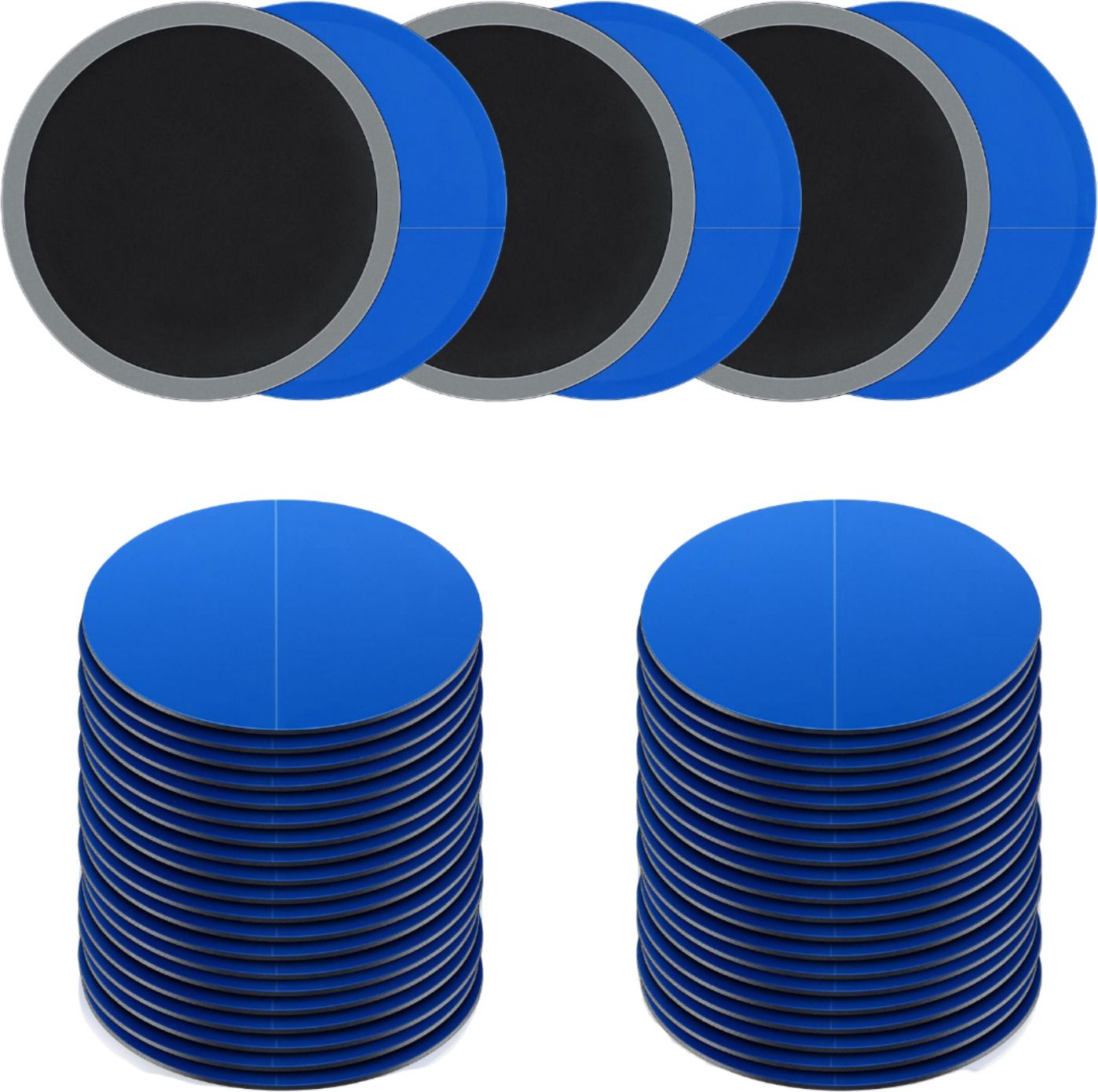100 pcs tyre tube repair patch stickers – quick fix kit for cycle & bike tubed tyre puncture repair kit