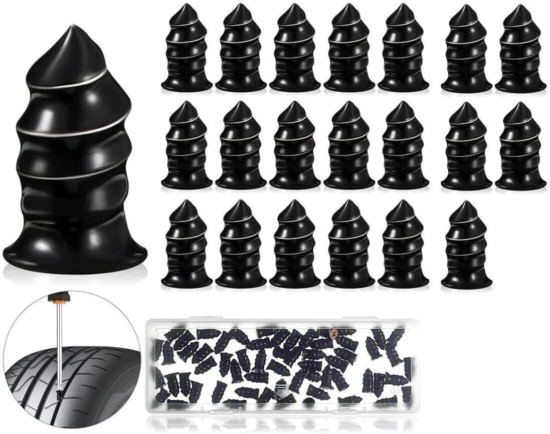 dhyankeshwer 20 Pcs Puncher Repair Screws Tubeless Tyre Puncture Repair Kit-picture-29