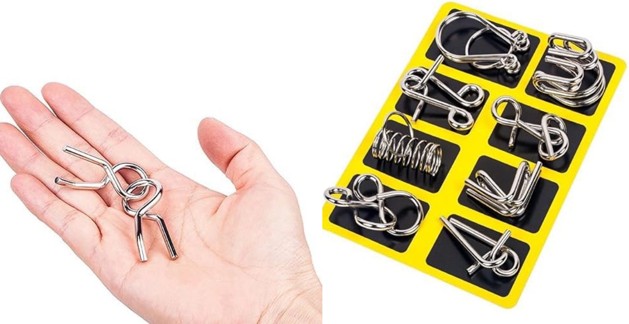pluspicks Metal Puzzle Problem Solving Mind Exercise Educational learning Toys for kids-picture-24