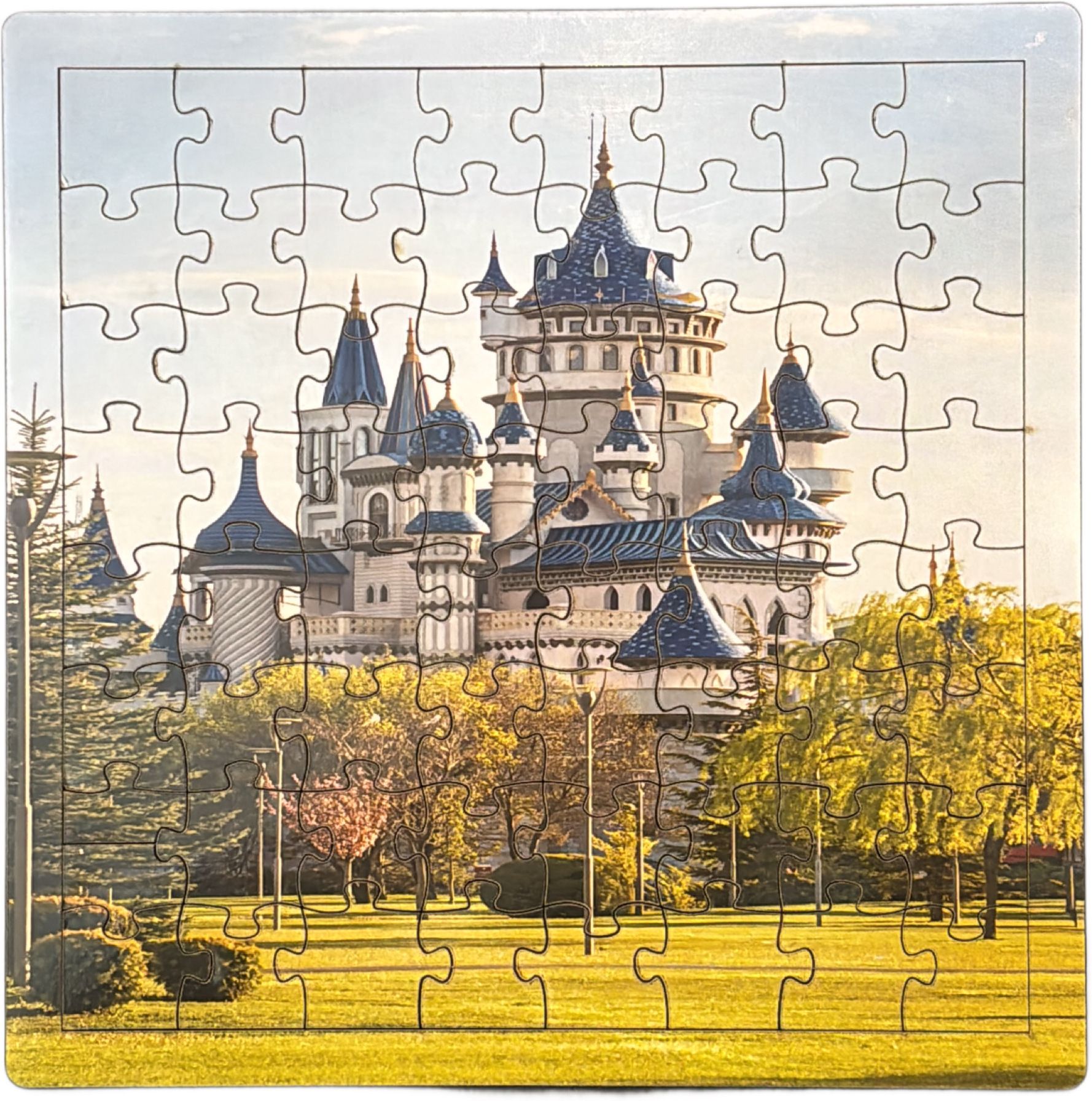woodytales Wooden Castle Scenic Jigsaw Puzzle Board for Kids & Adults-picture-22