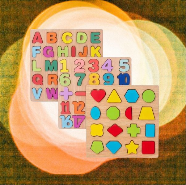 Kids Wooden Puzzle Combo Set AWP7-image-45