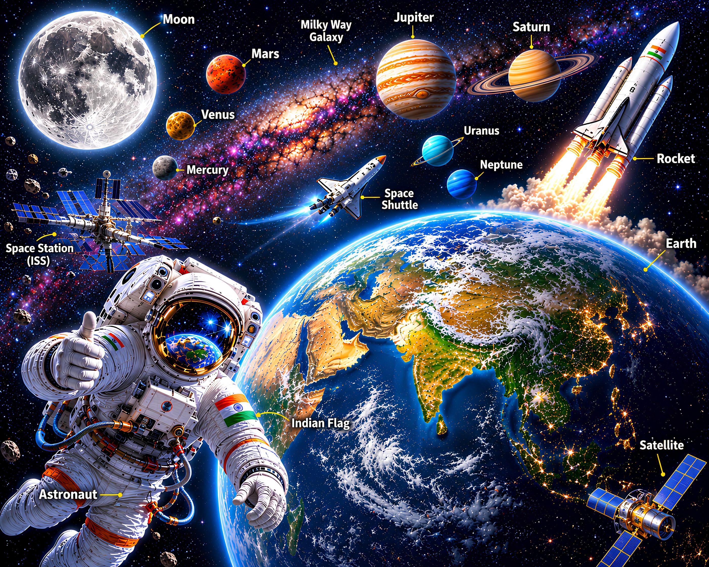 Space Explorer 150 Pieces Jigsaw Puzzle-image-11