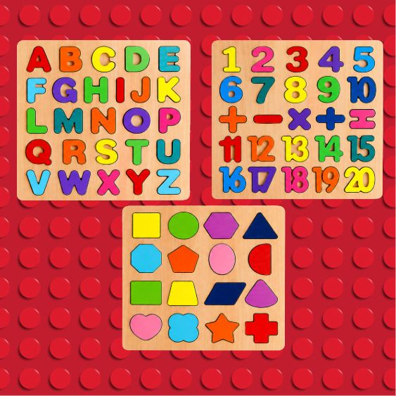 Kids Wooden Puzzle Combo Set AWP18-image-48