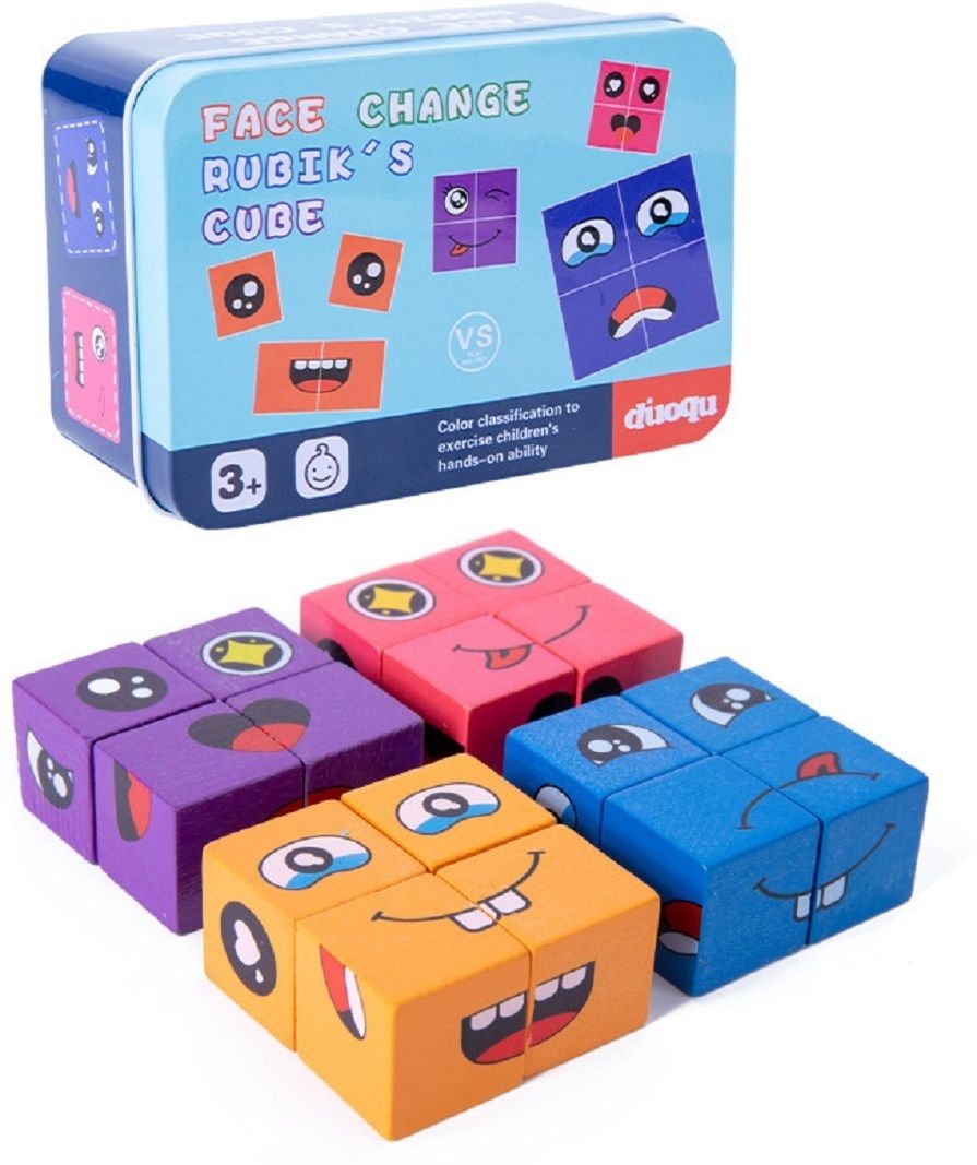 poksi Face Change Game for Kids | Learning Educational Emotion Change Blocks-picture-33