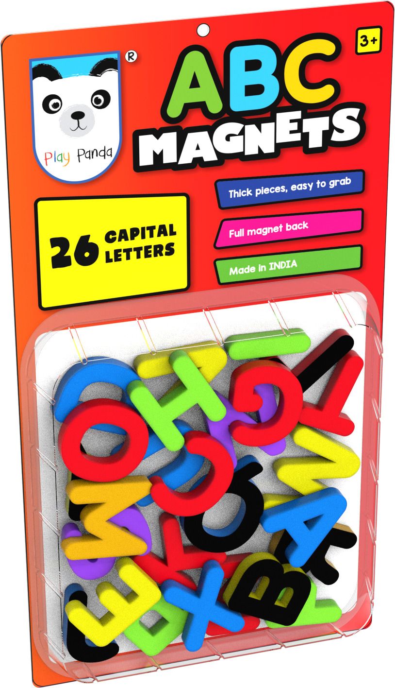 ABC Magnets Capital Letters - Thick Magnets with Full Magnet Back-image-42
