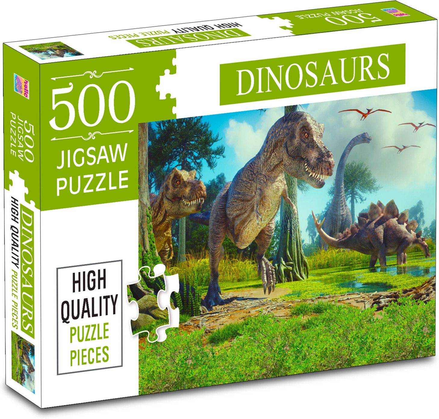hello friend Dinosaur Jigsaw Puzzles 500-Piece for Kids and Childrens – Ages 9+-picture-14