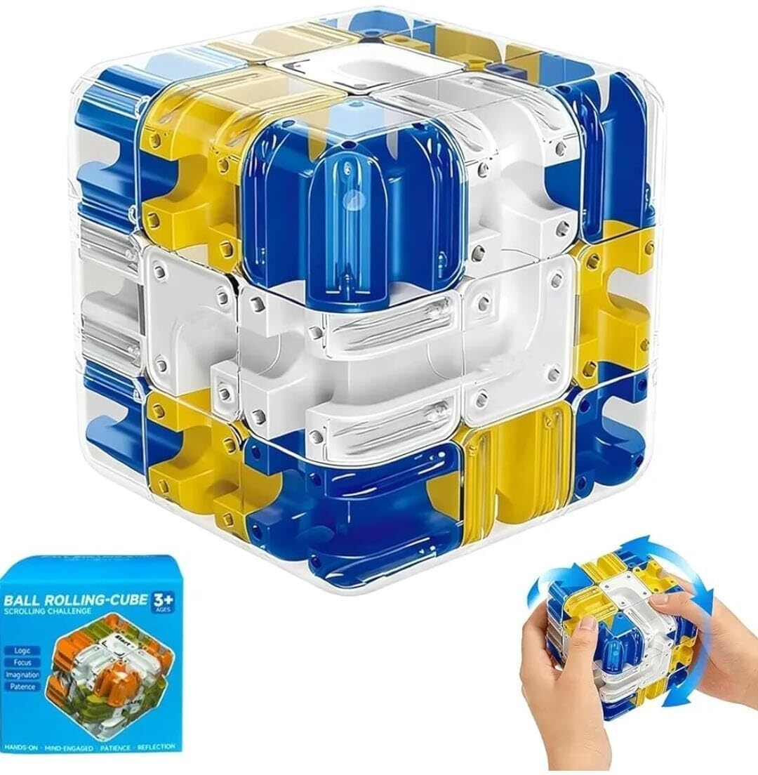 3D Ball Bearing Maze Cube-image-3