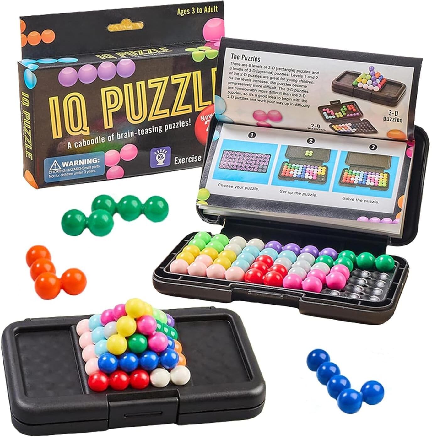 Stuff IQ Puzzle Brain Teaser – Portable 3D Logic Game, Skill-Building Fun-image-38