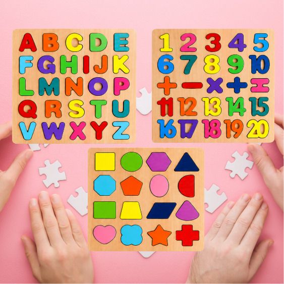 Kids Wooden Puzzle Combo Set AWP164-image-38