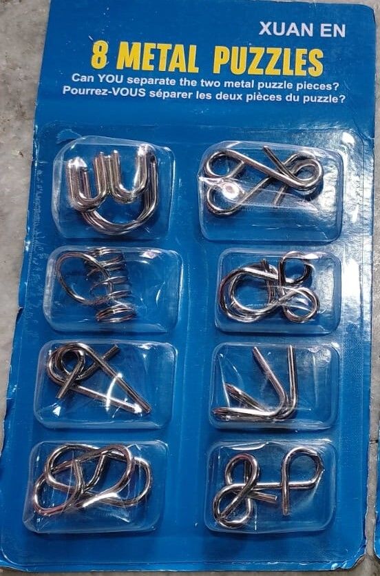 STAINLESS STEEL METAL WIRE CLASSIC IQ PUZZLE TOYS FOR KIDS
