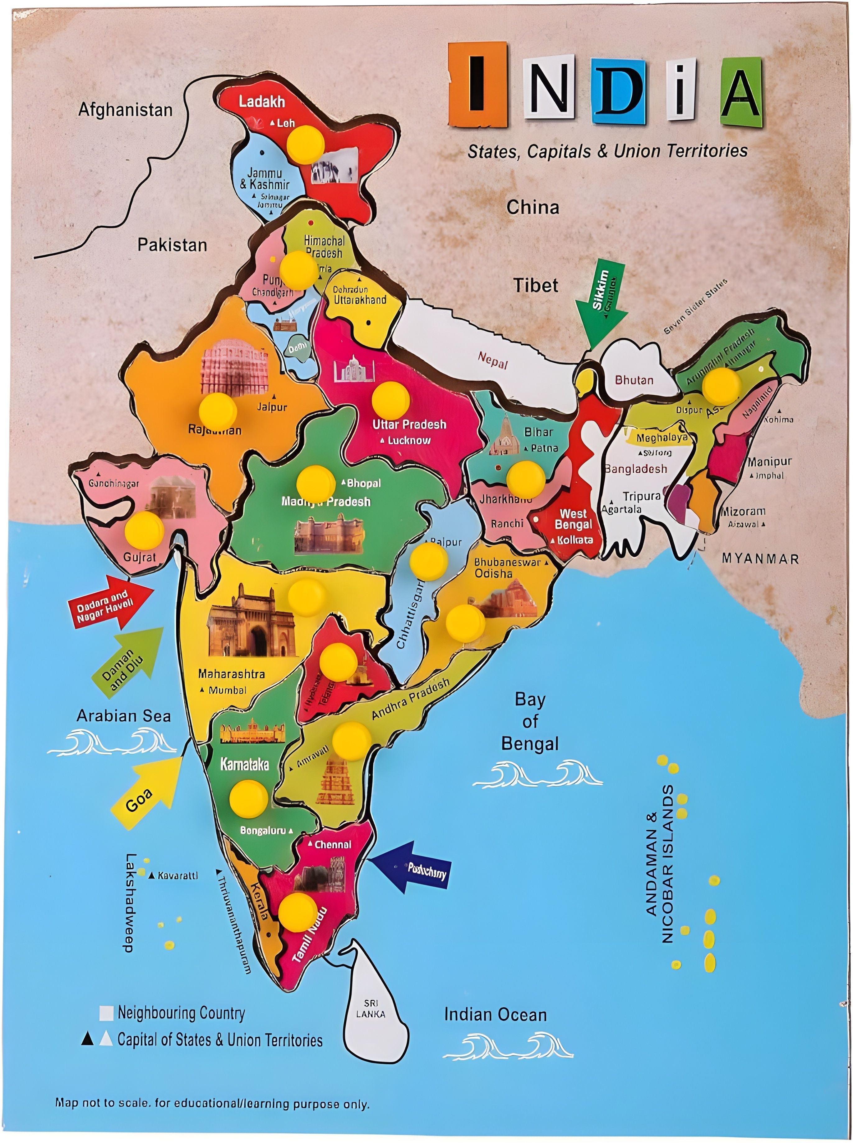 Hot Sale Map Kids Jigsaw Puzzles Adults Educational Toy Baby Learning Toys-image-13
