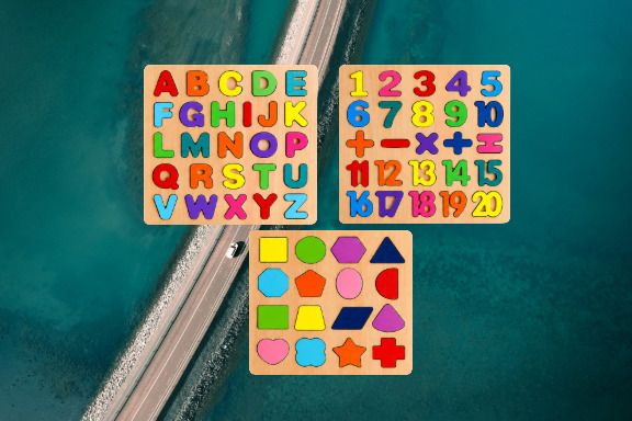 Kids Wooden Puzzle Combo Set AWP932-image-42