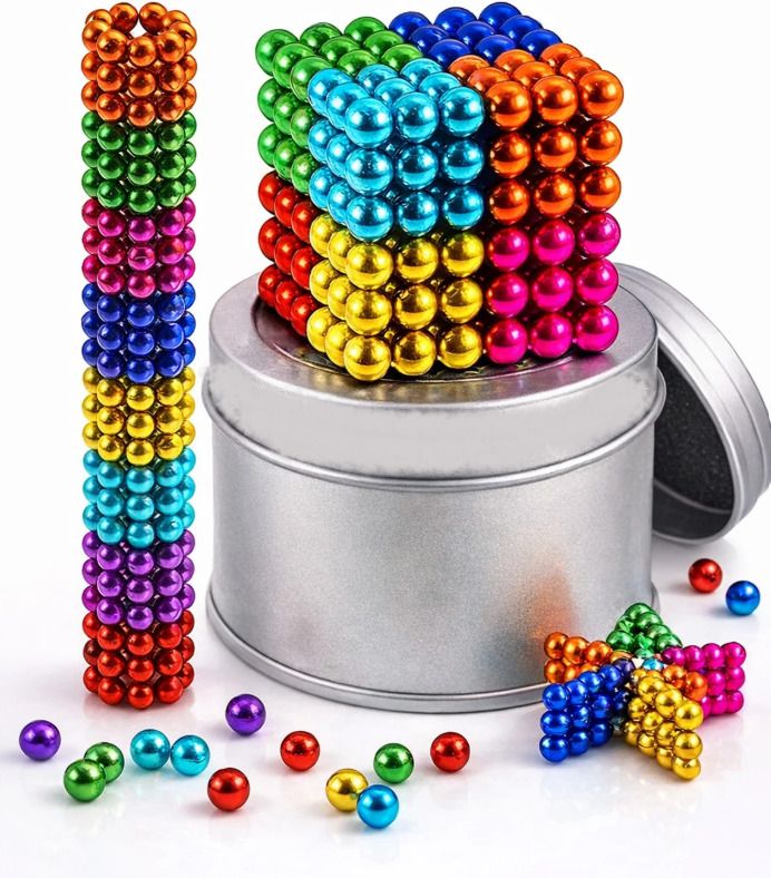 trixvva Magnet Cube Stress Relief Toys for Kids Magnetic Balls Sculpture Building Block-picture-16