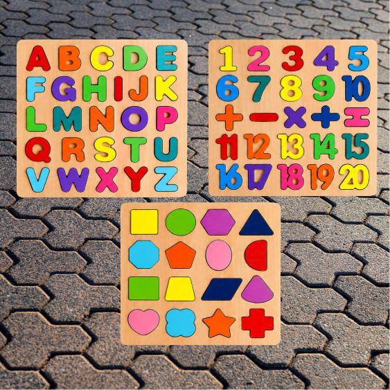 Kids Wooden Puzzle Combo Set AWP44-image-27