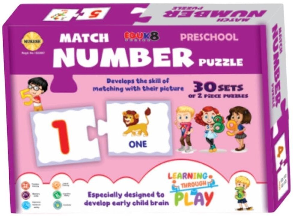 WOODEN Match and Learn Puzzles for Kids Age 3-5 Yrs | Educational Puzzle Toys-image-3