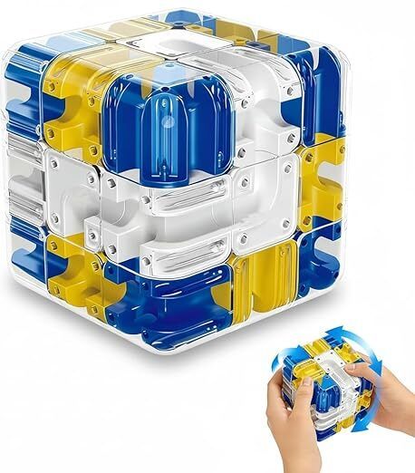 goldeneyehouse 3D Transparent Maze Puzzle Cube with Metal Ball Brain Teaser Toy for Everyone-picture-39