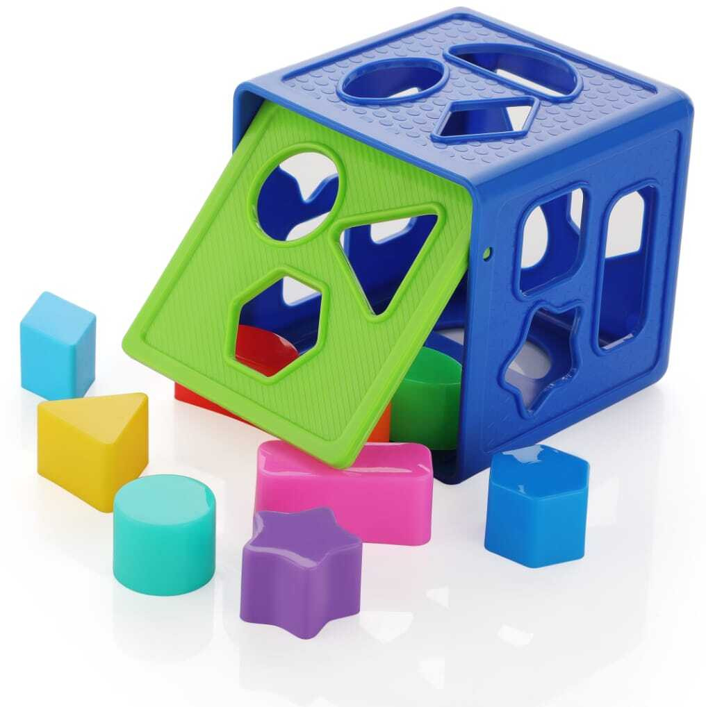 mayur Shape Sorting Cube Toy – Colorful Educational Block Puzzle for Toddlers & Kids image 1