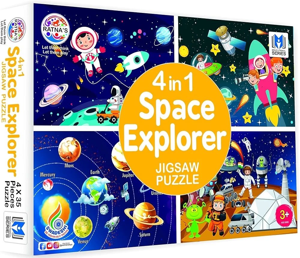 unicraft Space Explorer 4in1 Jigsaw puzzle for young astronauts (140 Pieces)-picture-4