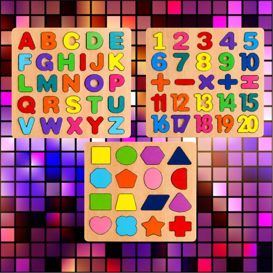 Kids Wooden Puzzle Combo Set AWP119-image-34