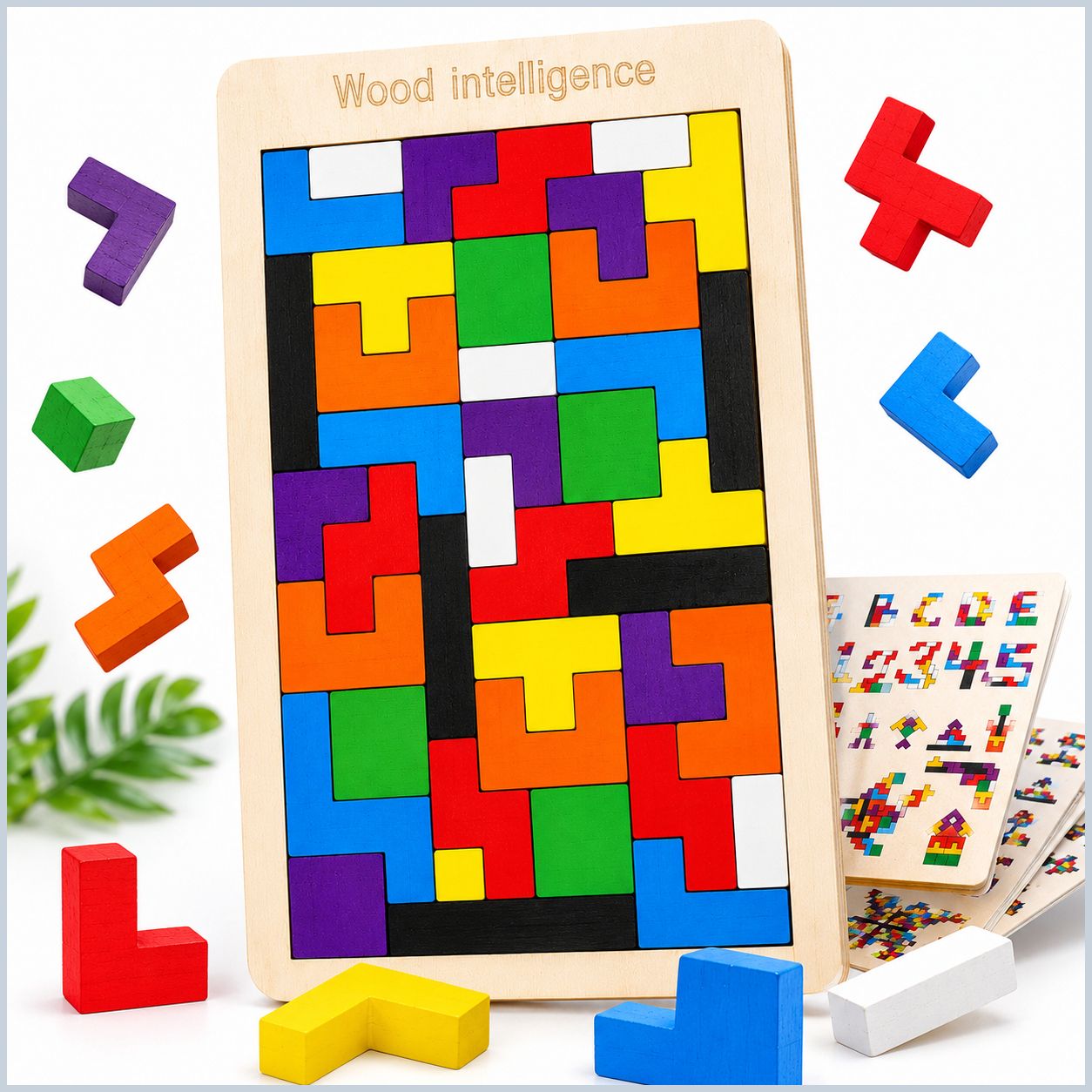 Wooden Block Puzzle Board Game Educational Toy for Toddlers Birthday Return Gift-image-40