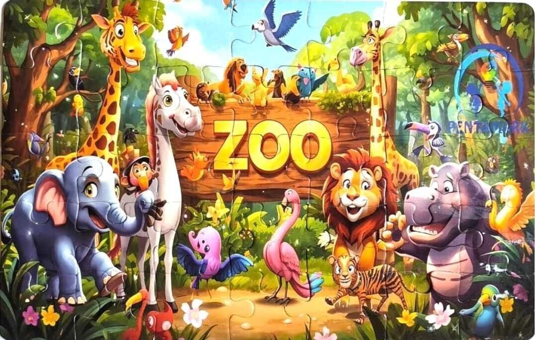 pentamark Jigsaw Zoo Puzzle for Kids,Educational and Brain Booster Puzzle Toy for Toddlers-picture-23
