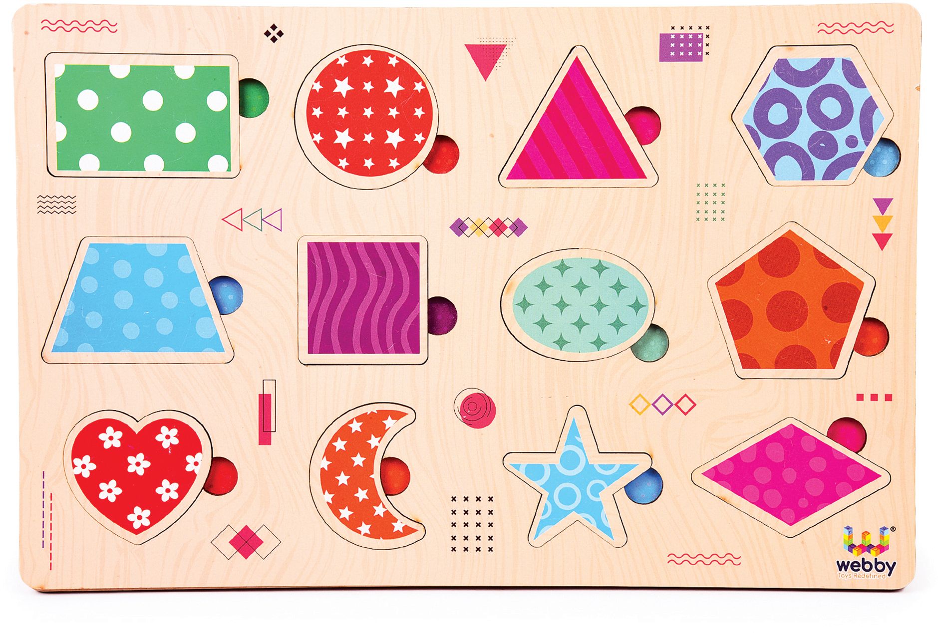 webby Wooden Educational Shapes Puzzle for Kids-picture-17