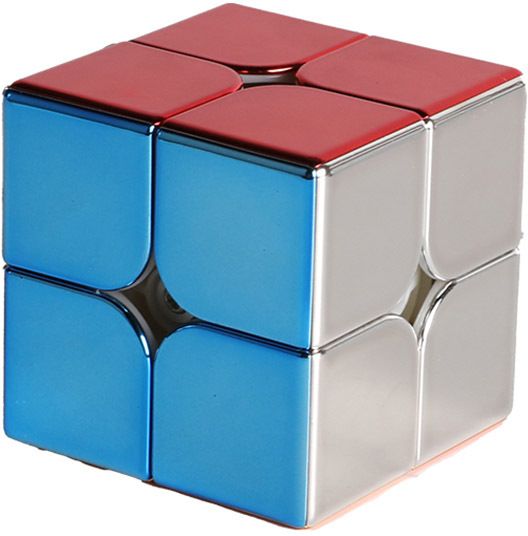 hawkister pLegend Magnetic 2x2x2 Speed Cube Metallic Plated Mirror Reflective Puzzle-picture-18