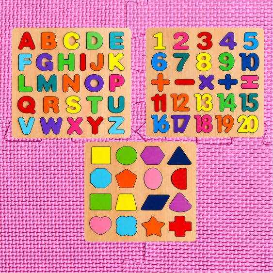 Kids Wooden Puzzle Combo Set AWP35-image-46