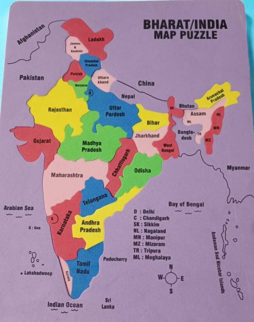 India Map Foam Puzzle-image-31