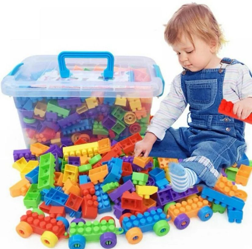 Create Construction 100pcs DIY Plastic Building Block for Kids
