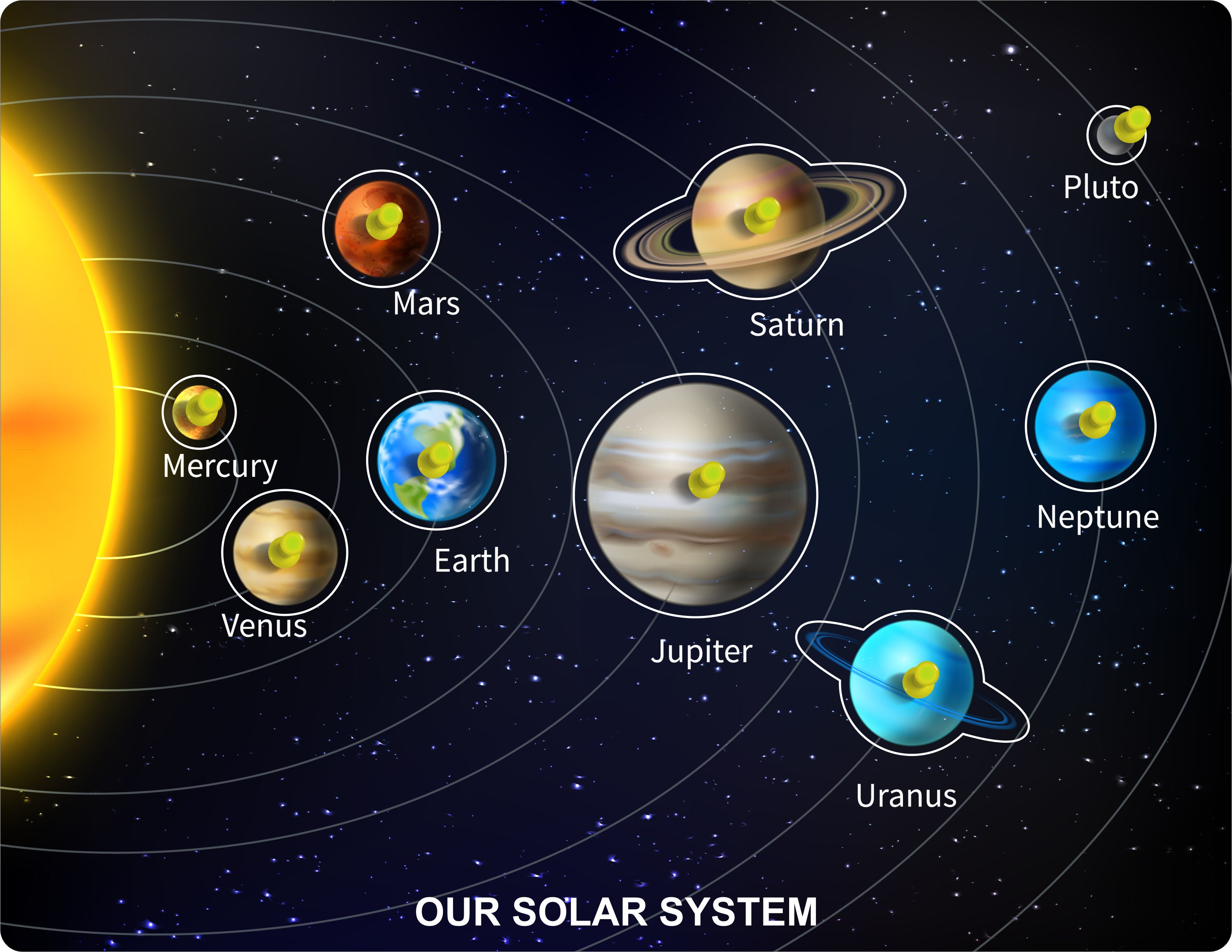 Wooden Puzzle of Our solar System with Planets Name for Kids Education-image-5