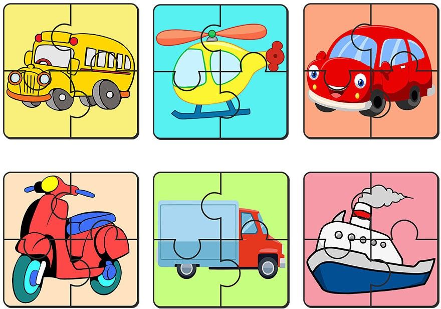 Vehicle Wooden Jigsaw Puzzle for Children & Kids | 4 Pieces (PZ_504N), Set of 6-image-21
