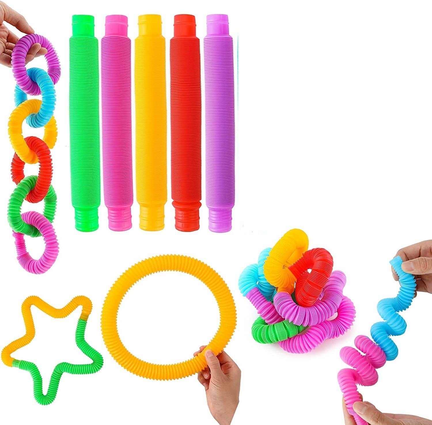 chocozone Pop Out Tubes Fidget Toy Stress Toys for Adults Pop It Toys for Boys(Pack of 5)-picture-17