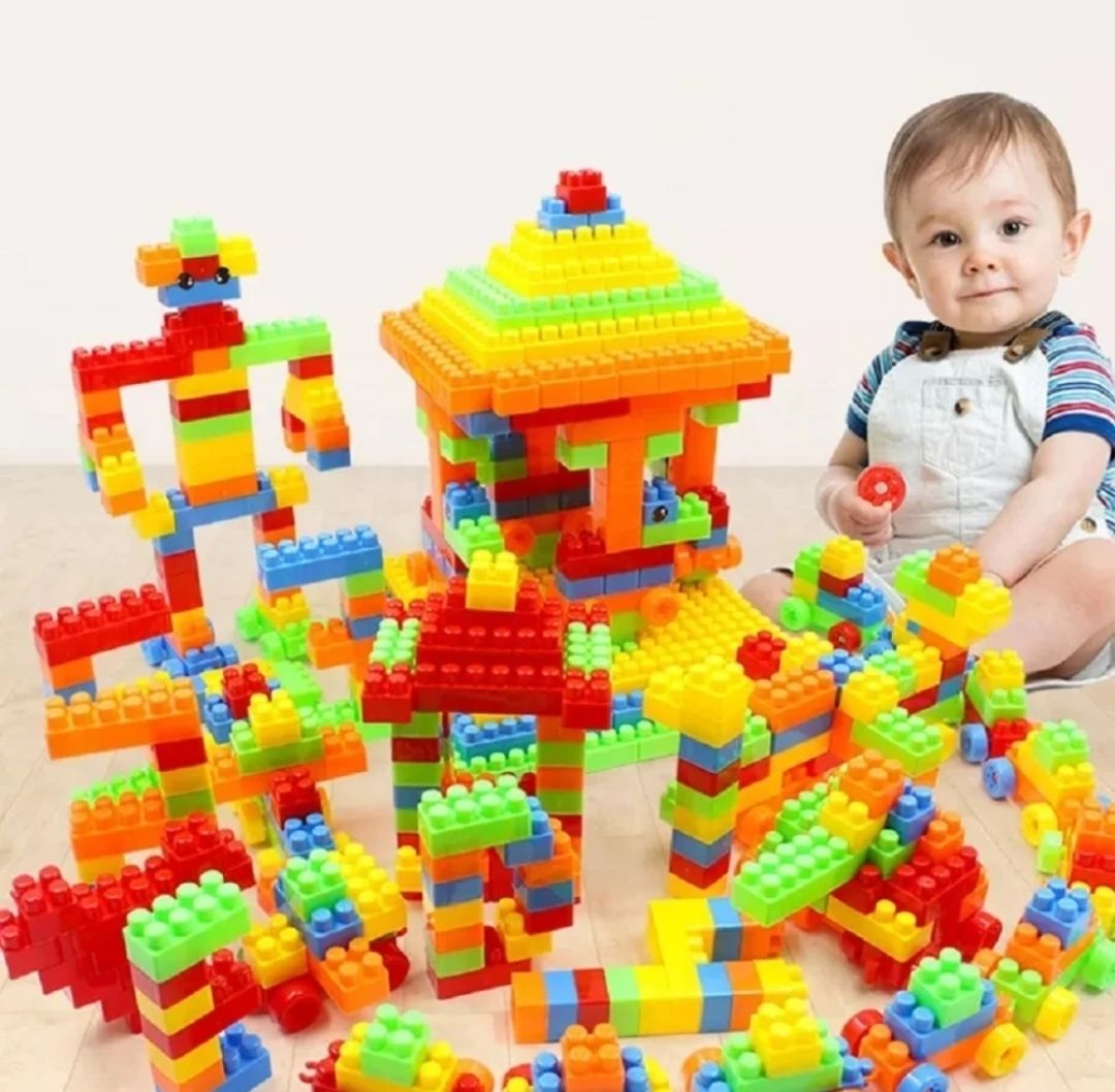 Building Block with Wheel/ Smart Activity Train Blocks for Kids-image-33
