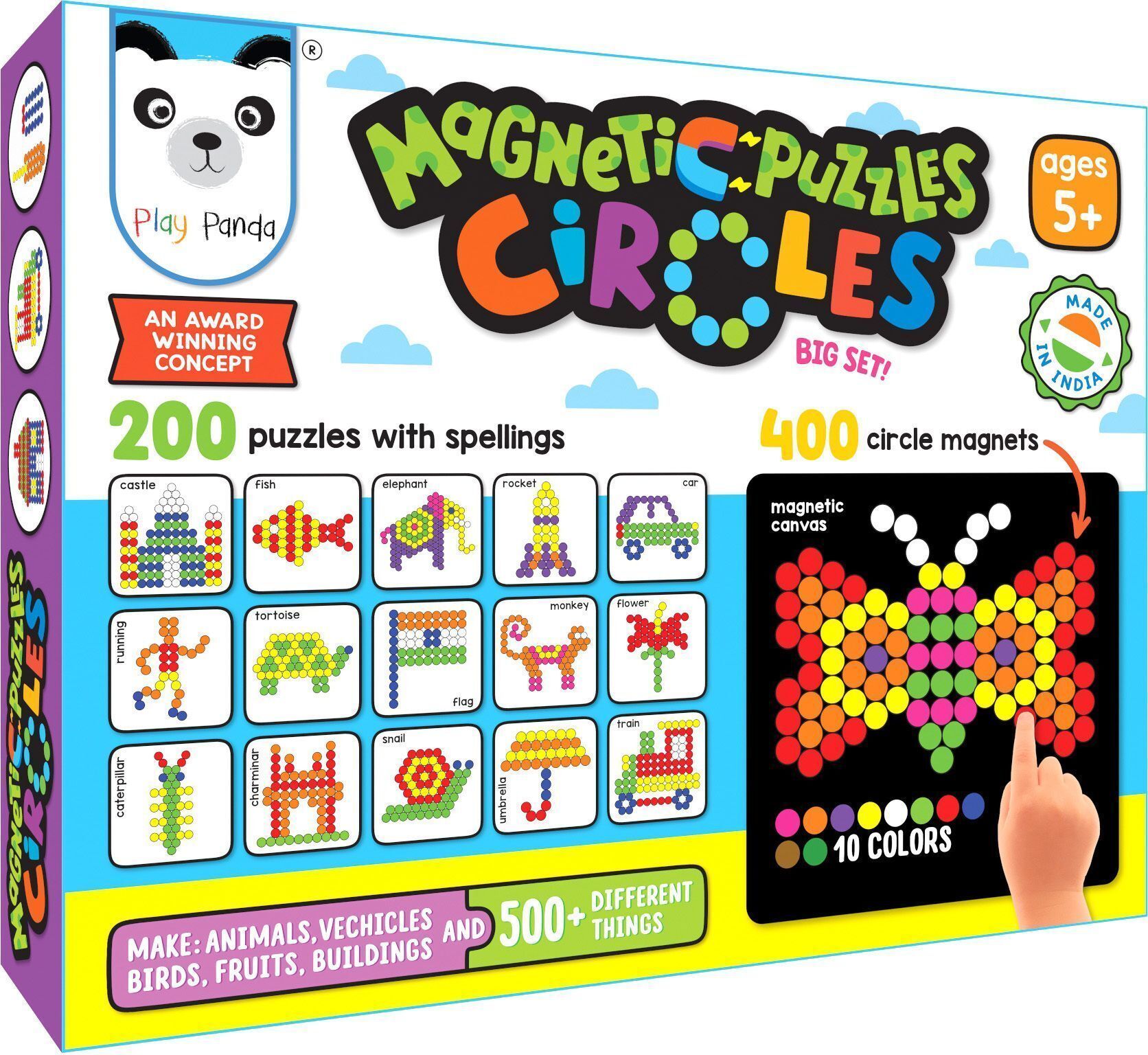 Magnetic Puzzles (big) Circles with 400 Magnets & 200 Puzzles-image-8