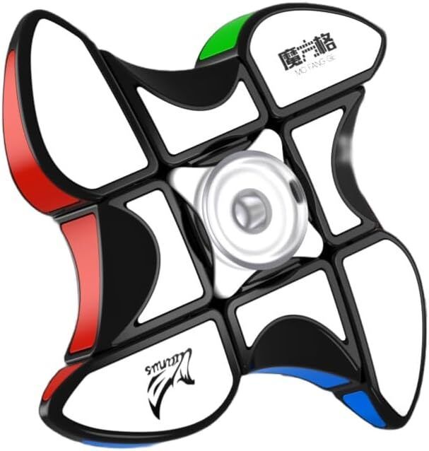 cuberkart QiYi 1x3x3 Ultimate 2-in-1 Magic Puzzle Fidget Spinner S Windmill Speed Cube-picture-23