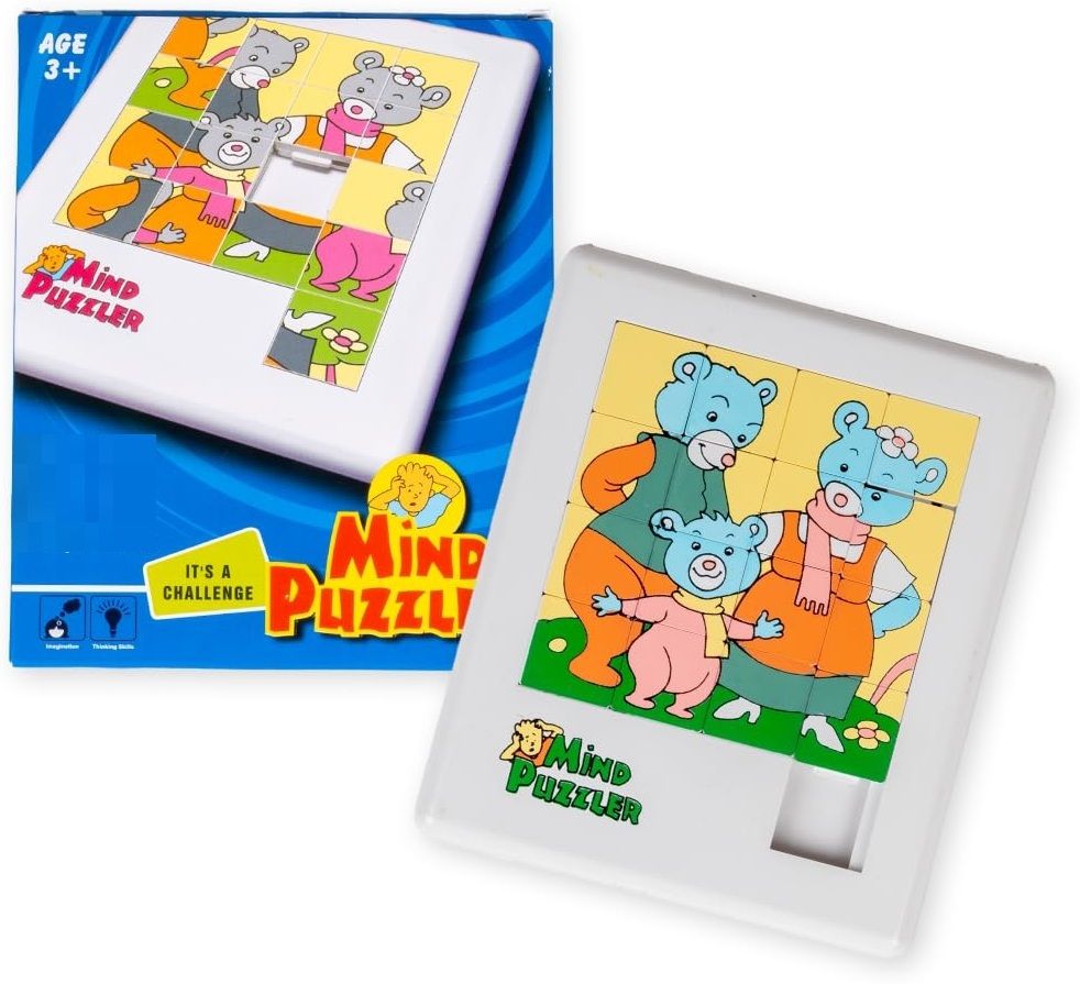 Mind Puzzler Teddy Bear Designed Framed Puzzle Mind Challenging Game for Kids-image-41