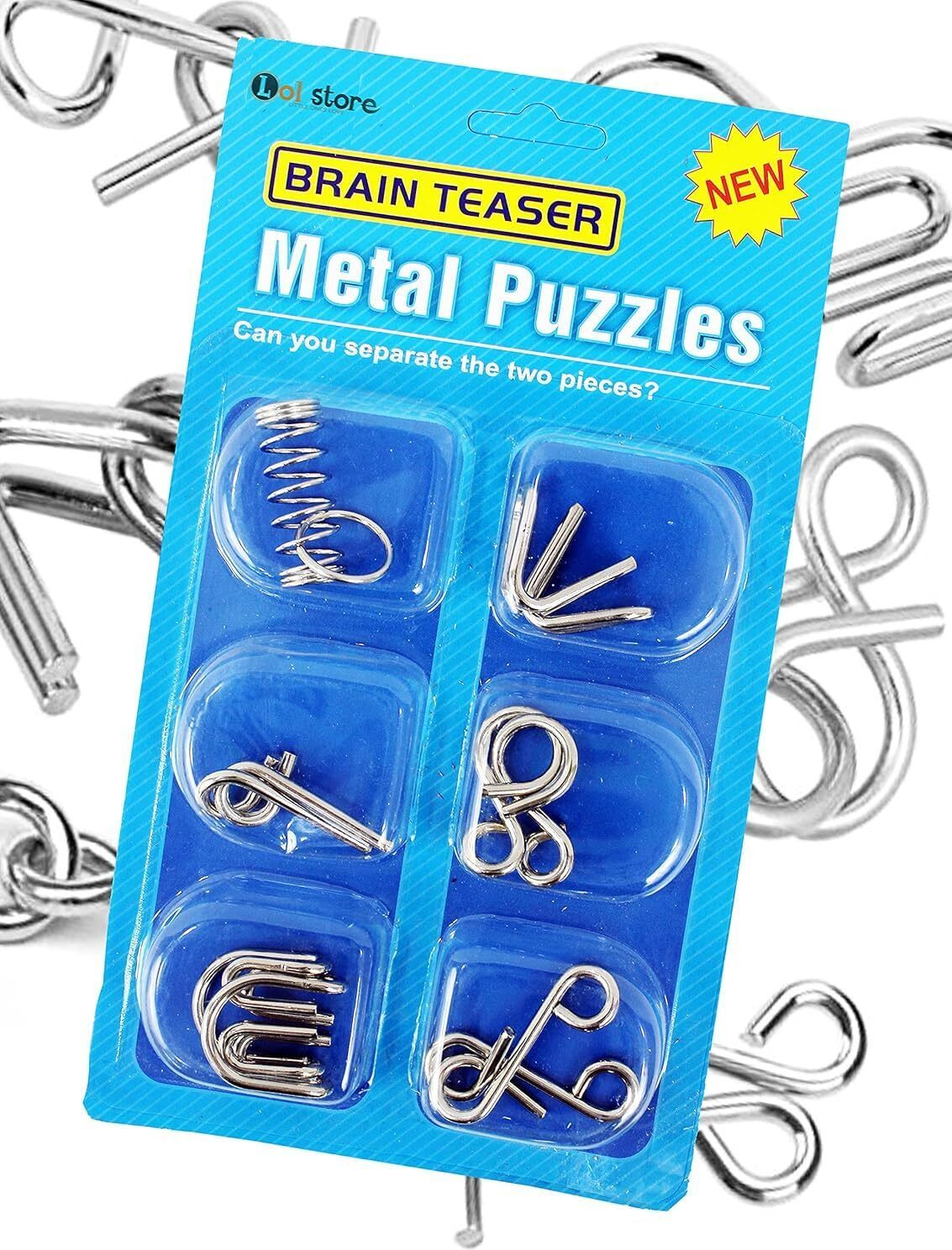 Metal Puzzles Brain Teaser , Metal Puzzle Toys for Gift, Disentanglement Puzzle