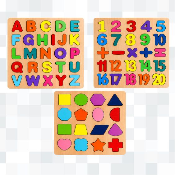 Kids Wooden Puzzle Combo Set AWP60-image-43