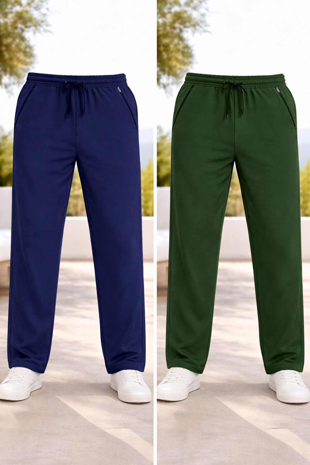 sonvan store Pack of 2 Mens MoveEase Zipper Jogger Men Pyjama-picture-19