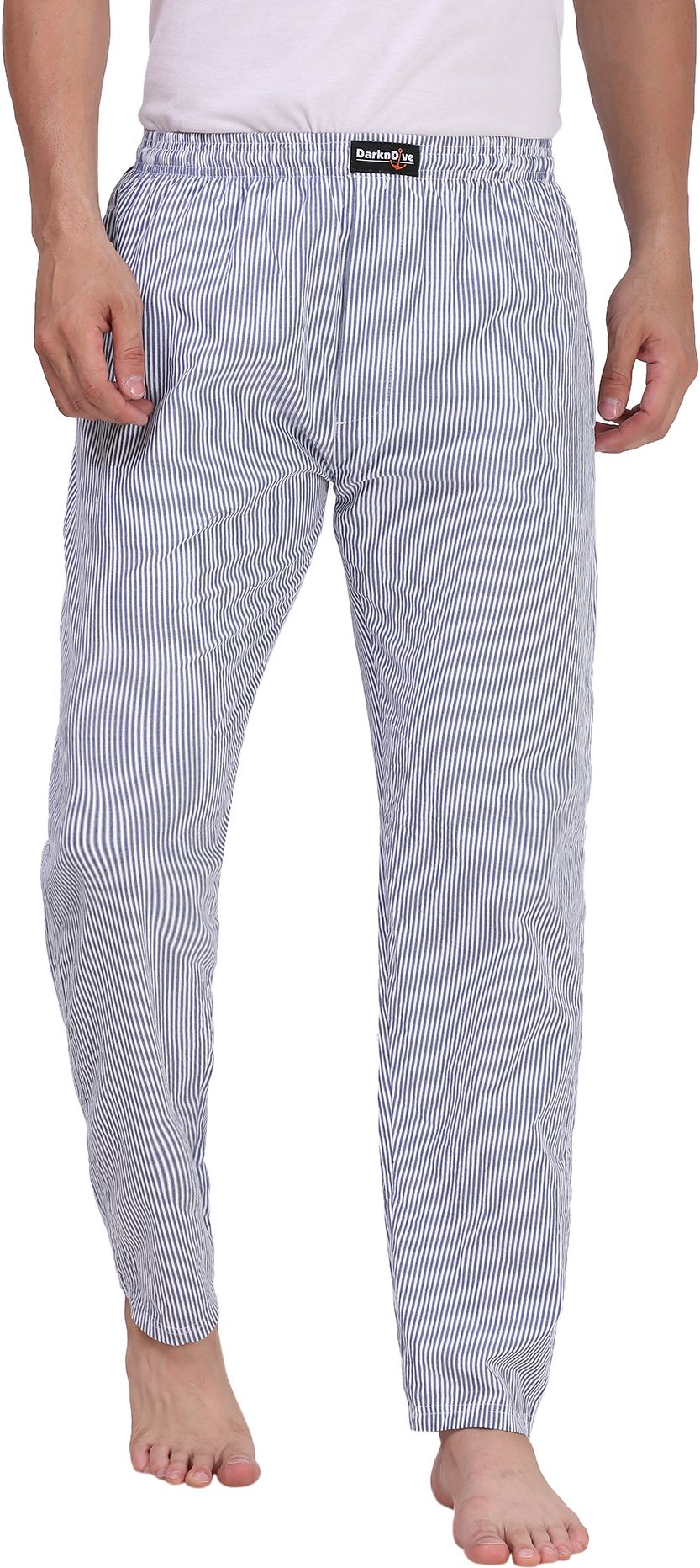 Cotton Checkered Checkmate Pyjamas Elasticated Waist for Men Pyjama-image-1