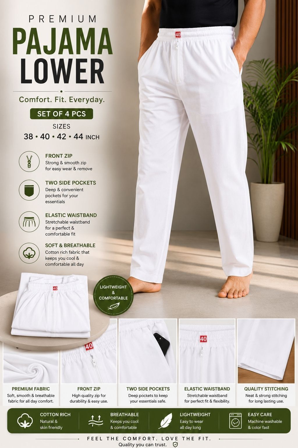 murtuza chikan handicraft Men Pyjama-picture-31